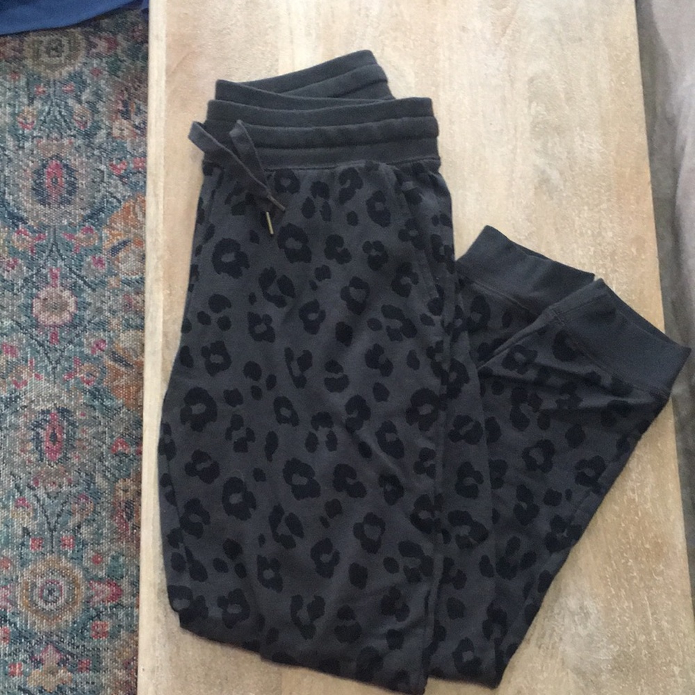 Black Cheetah Joggers